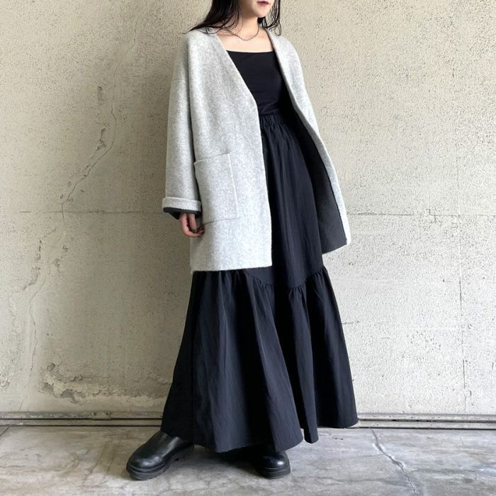 ダブルフェイスニットコーディガン(3色)