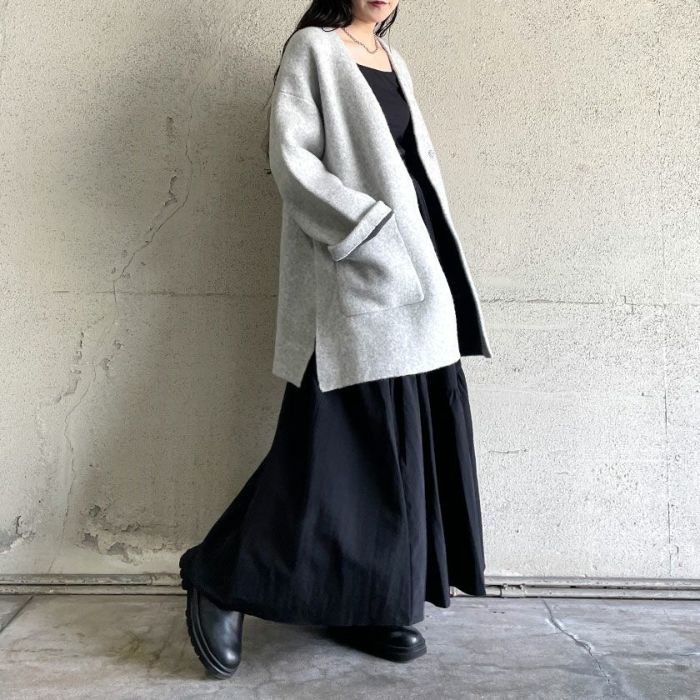 ダブルフェイスニットコーディガン(3色)