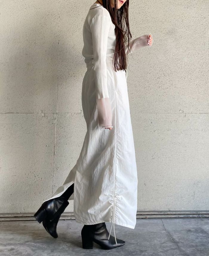 シアーレイヤードスリーブニット(3色)