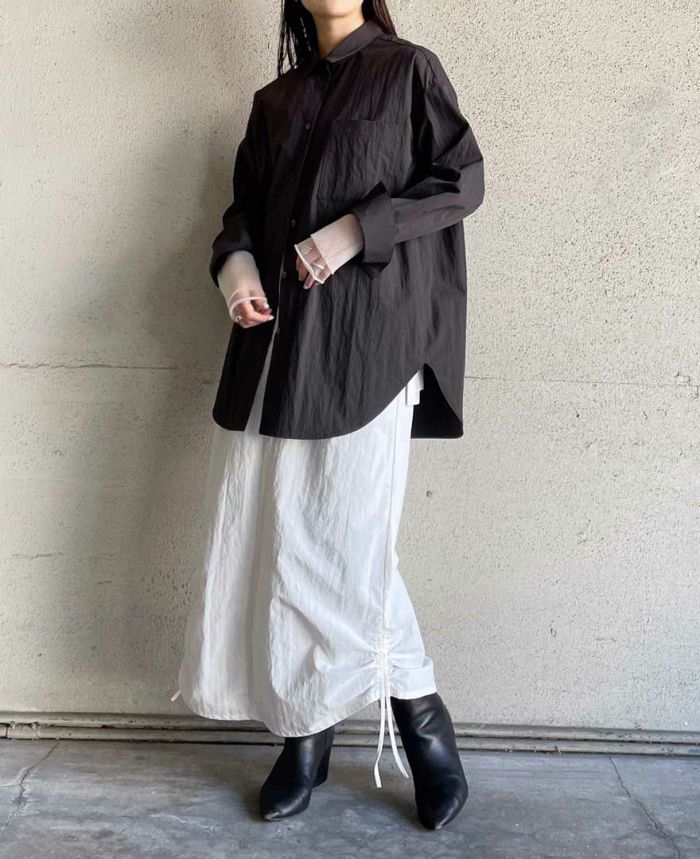 シアーレイヤードスリーブニット(3色)