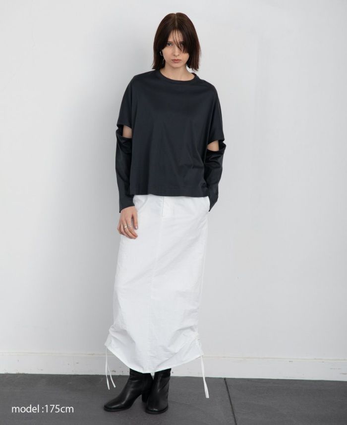 ドロストナイロンスカート(3色)