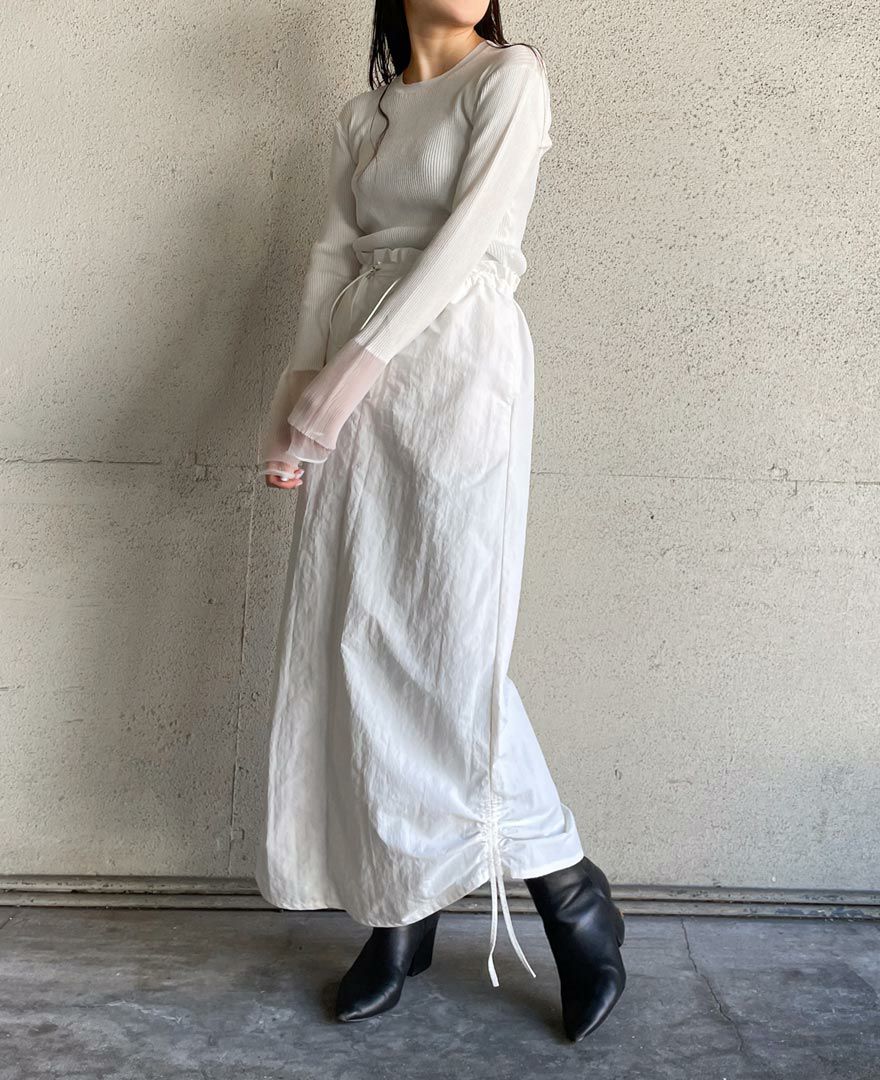 ドロストナイロンスカート(3色)