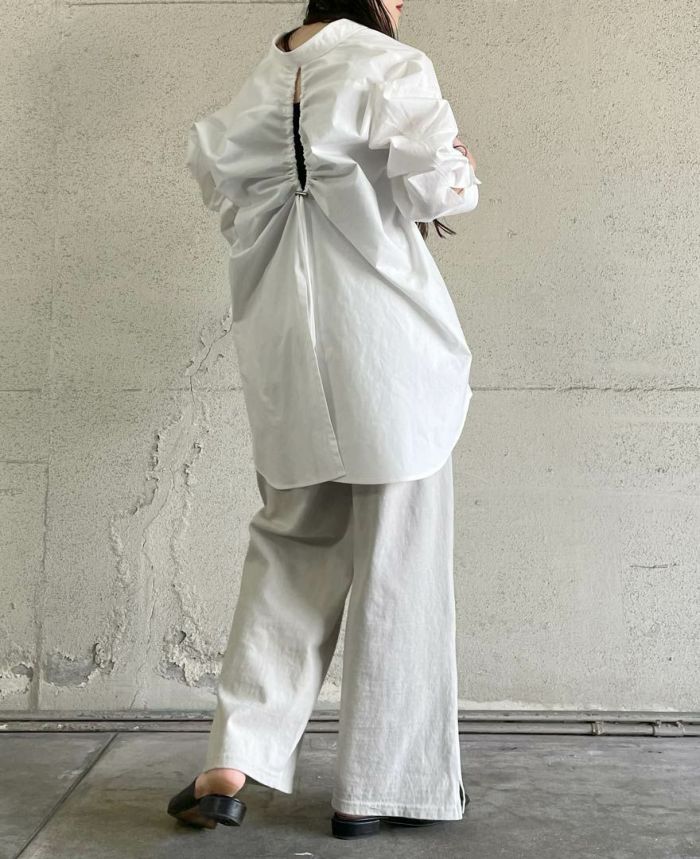 バックシャーリングオーバーシャツ(2色)