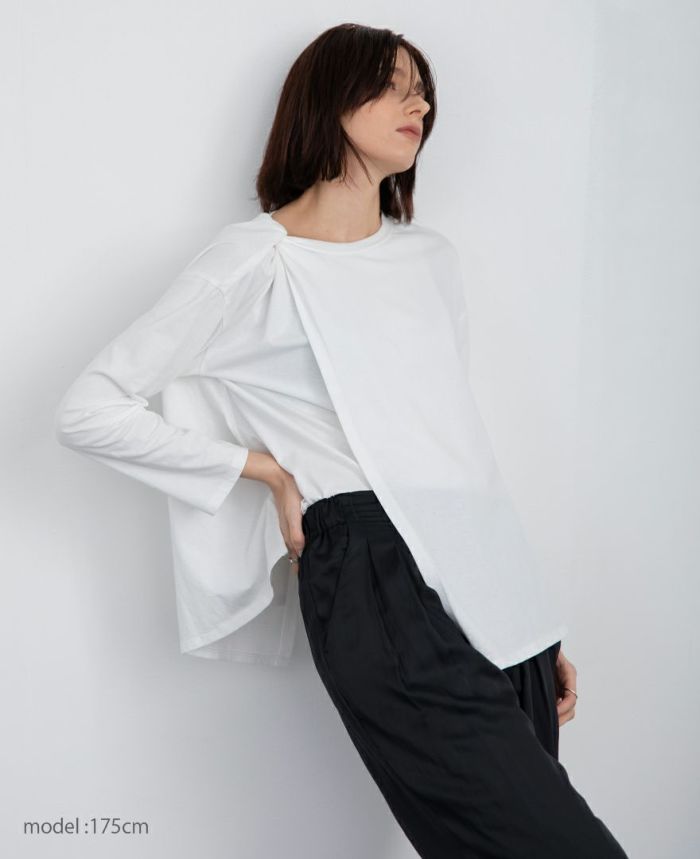 ツイストアシメロンT(2色)