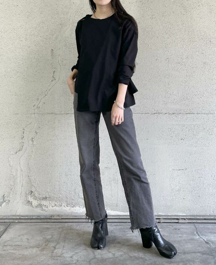 ツイストアシメロンT(2色)