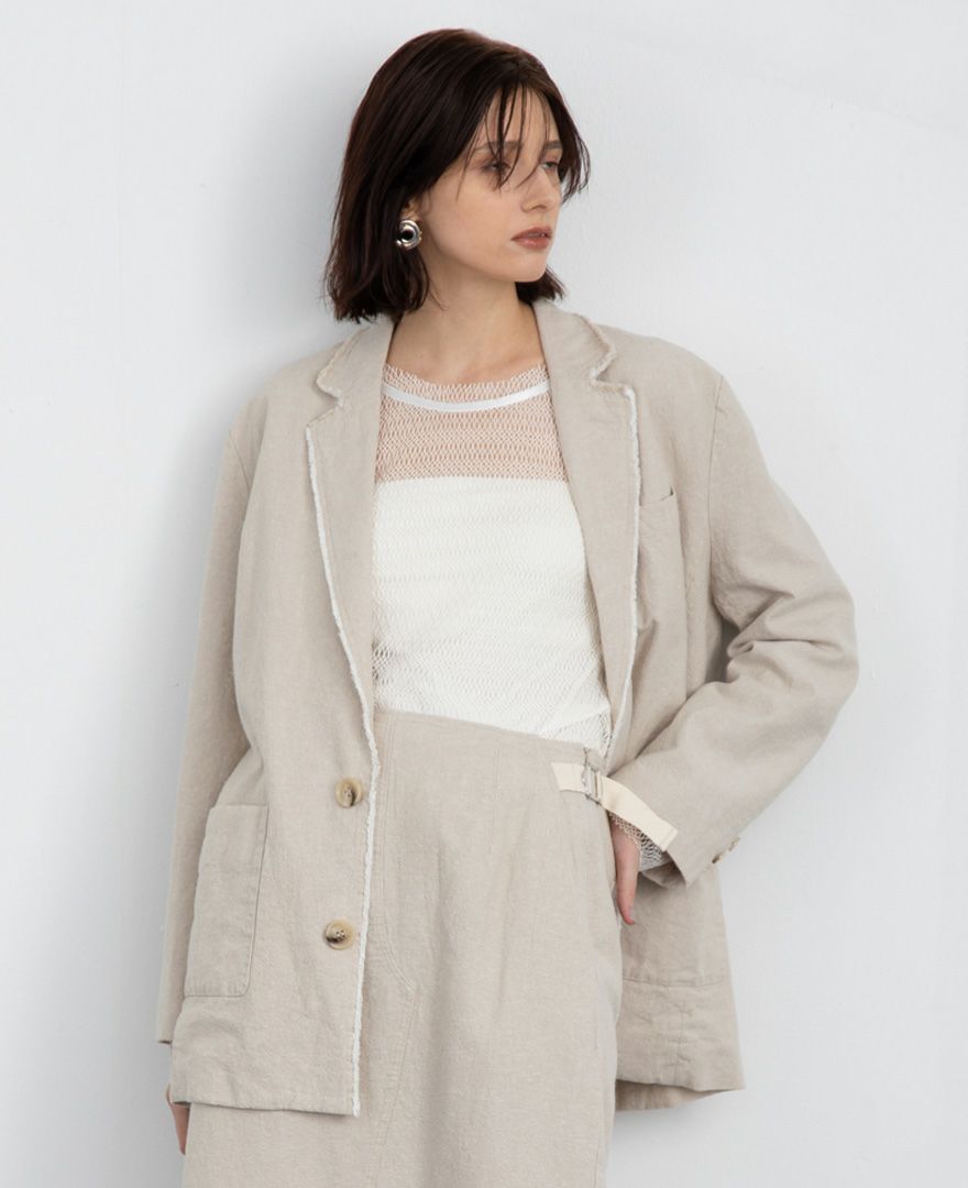 50%off】コットンリネンオーバージャケット(2色) | CLOCHE ONLINE SHOP