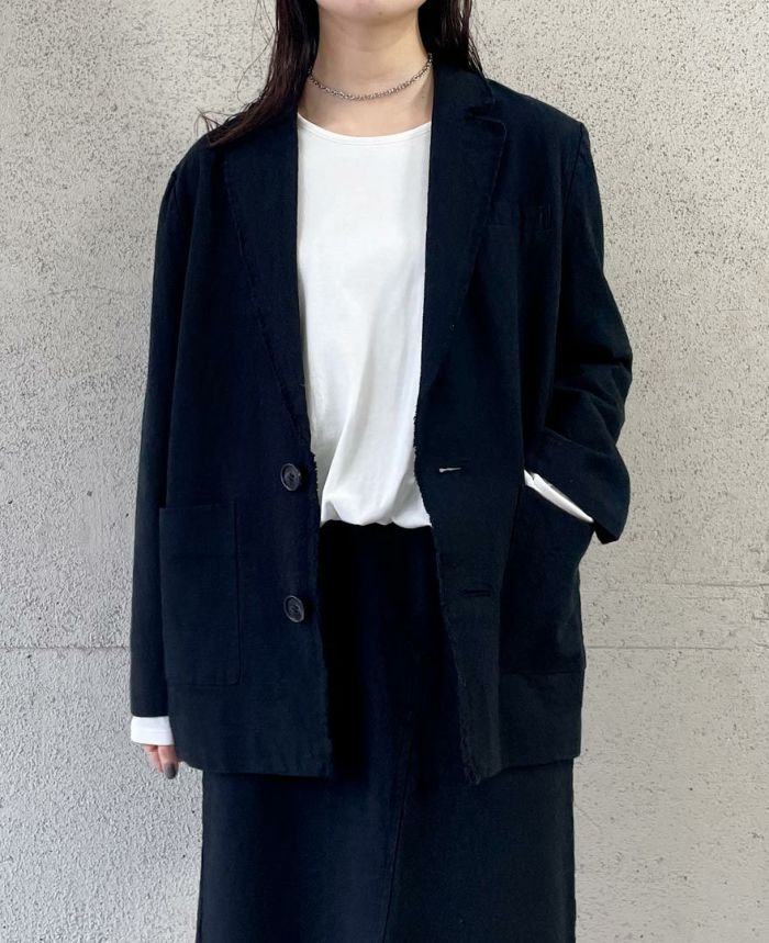 コットンリネンオーバージャケット(2色)