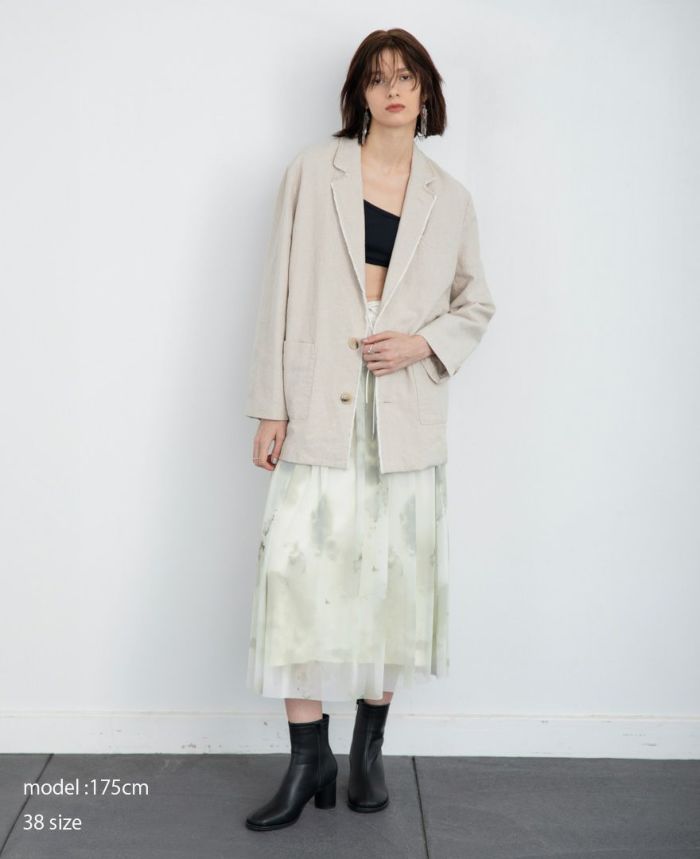 コットンリネンオーバージャケット(2色)