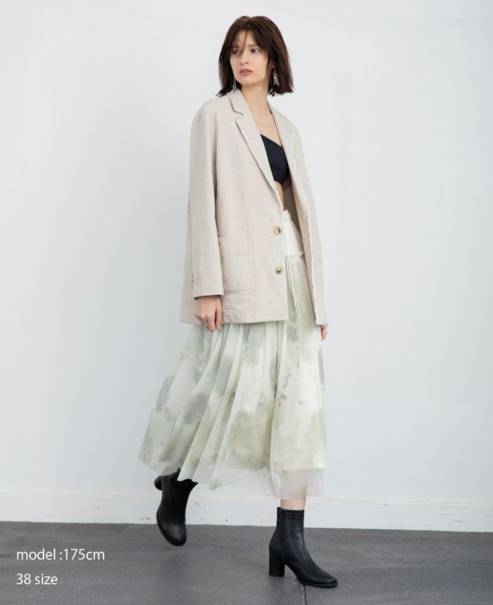コットンリネンオーバージャケット(2色)