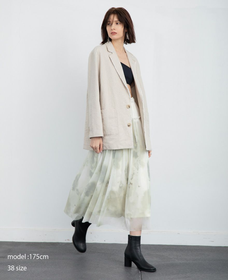 コットンリネンオーバージャケット(2色)