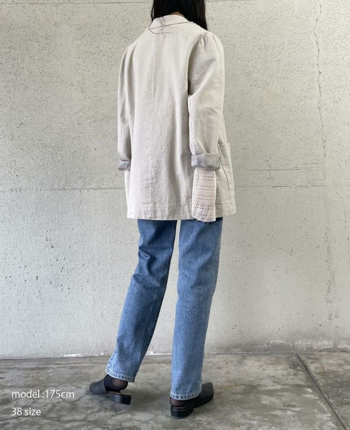 コットンリネンオーバージャケット(2色)