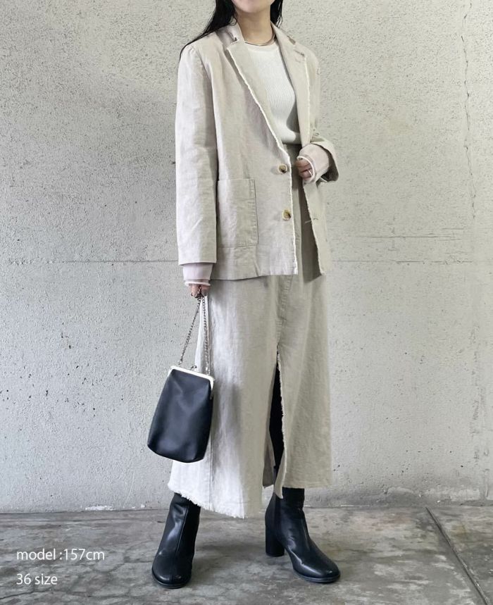 コットンリネンオーバージャケット(2色)