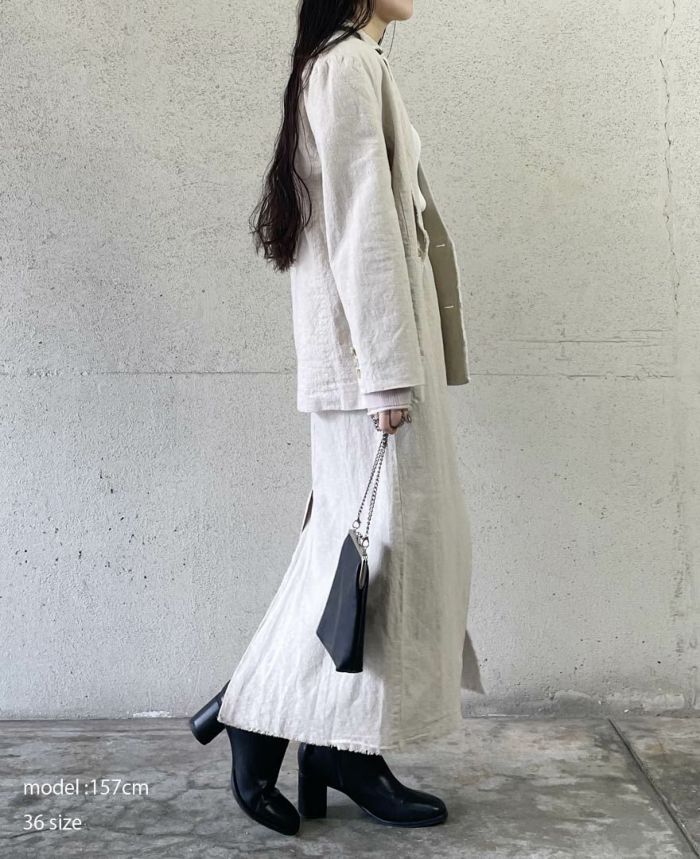 コットンリネンオーバージャケット(2色)