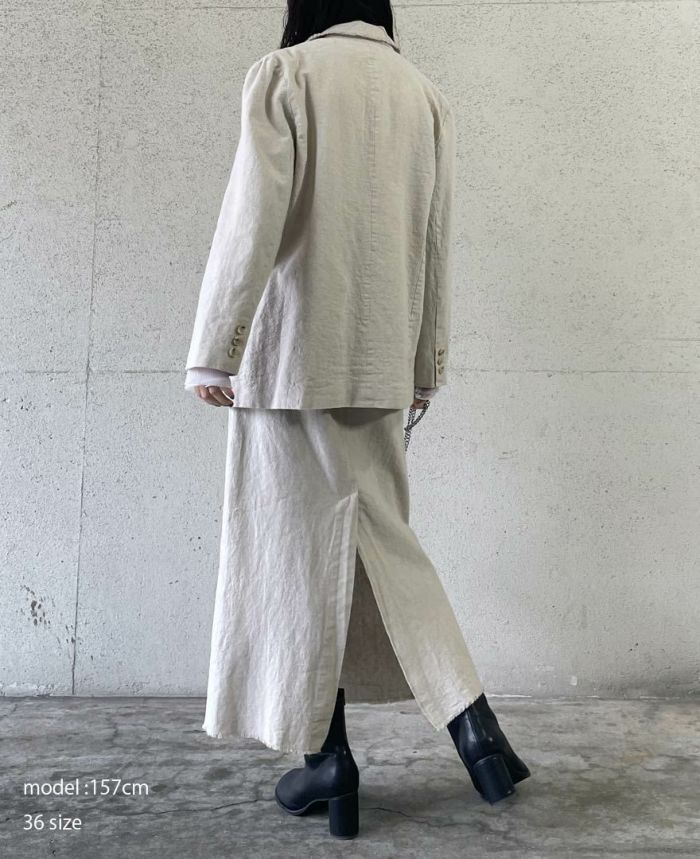 コットンリネンオーバージャケット(2色)