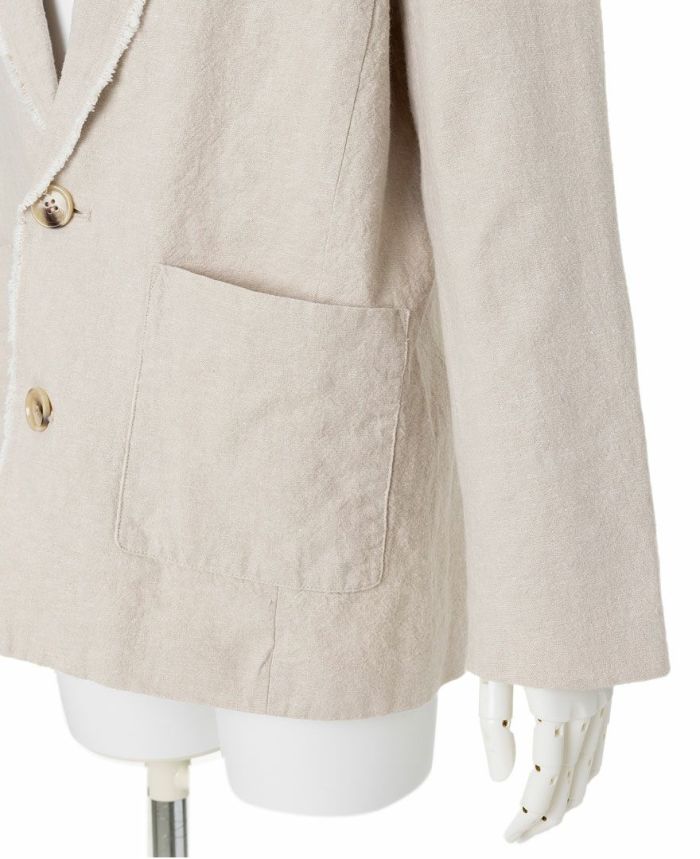 コットンリネンオーバージャケット(2色)