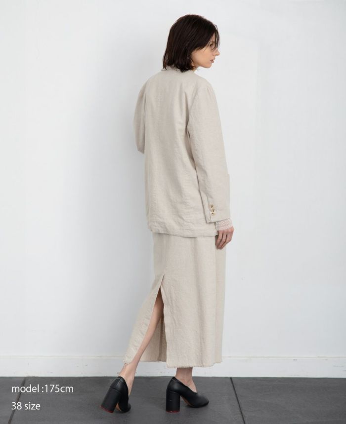 コットンリネンスカ―ト(2色)