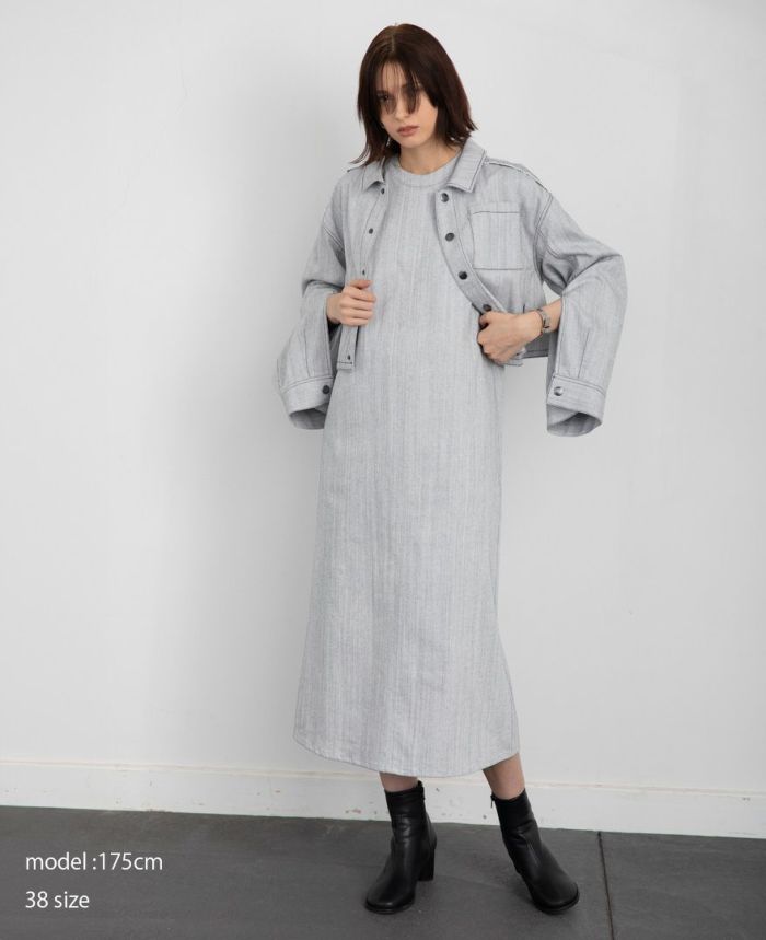 フロンティアデニムワンピース(3色)