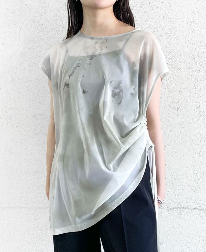 プリントチュールプルオーバー(2色)