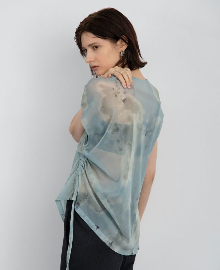 プリントチュールプルオーバー(2色)