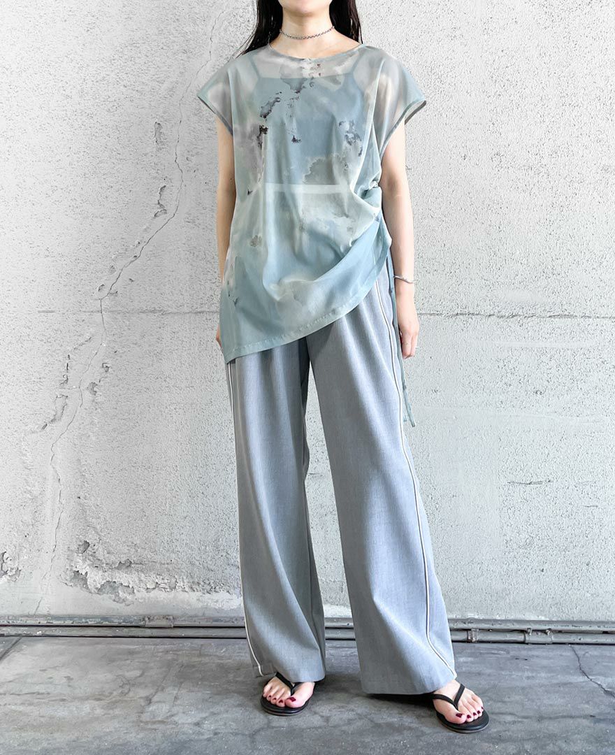 プリントチュールプルオーバー(2色)