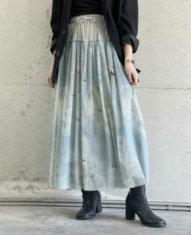 dint スカート 30%off】チンツ加工切替デザインスカート(4色) | CLOCHE ONLINE SHOP