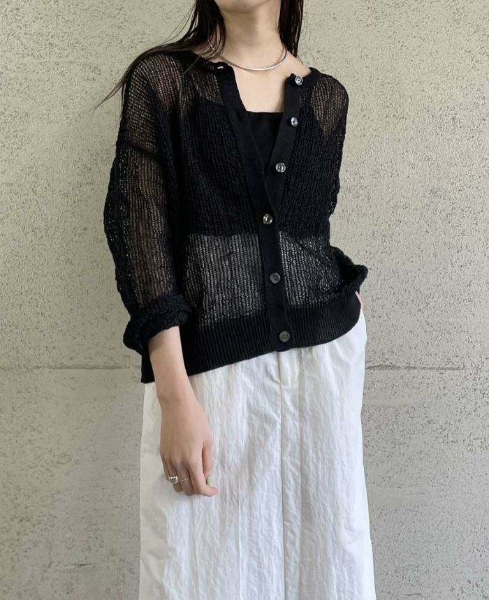 コットンメッシュ2WAYプルオーバー(4色)