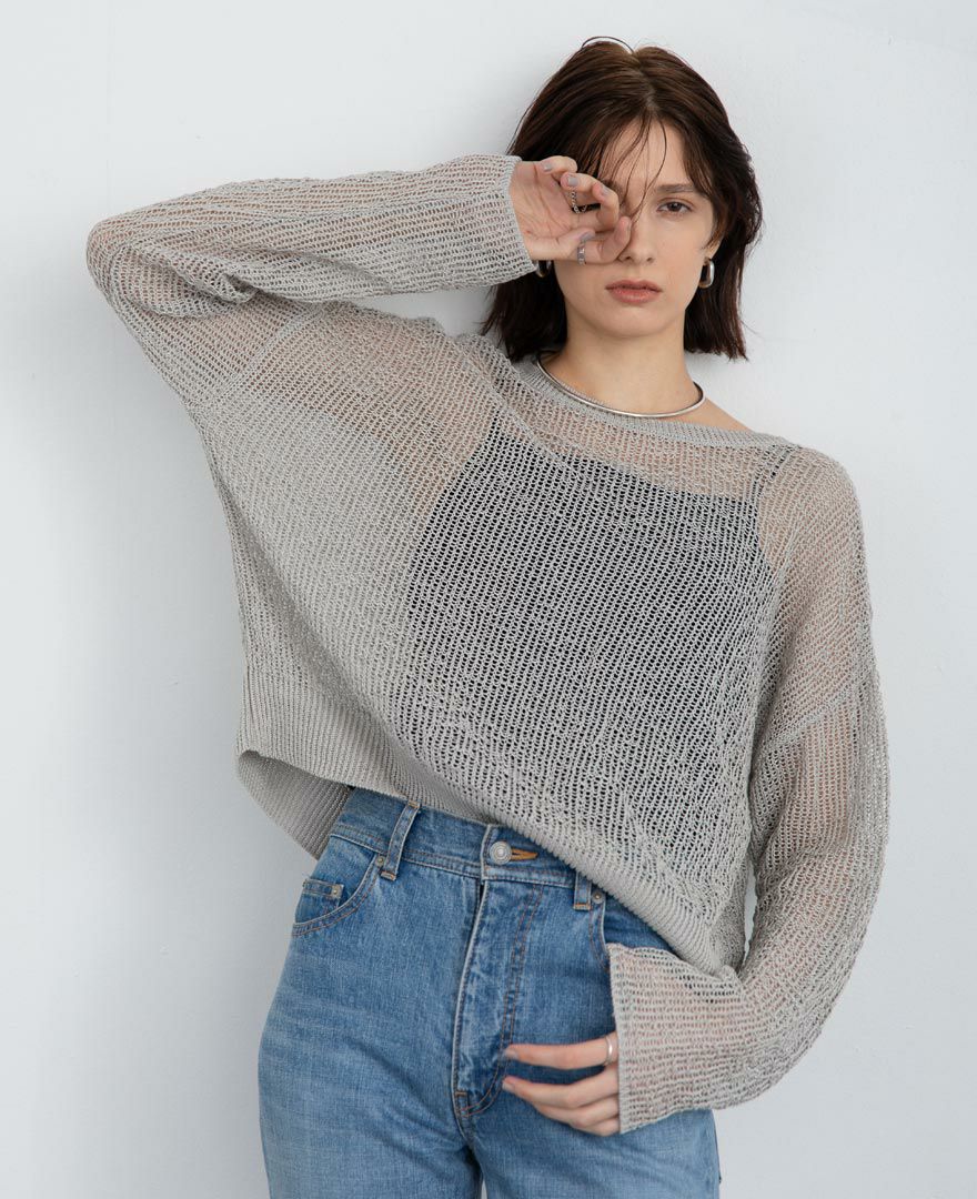 コットンメッシュ2WAYプルオーバー(4色)