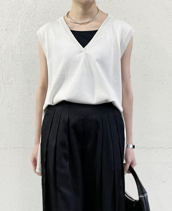 Vネックオーバーベスト(3色)