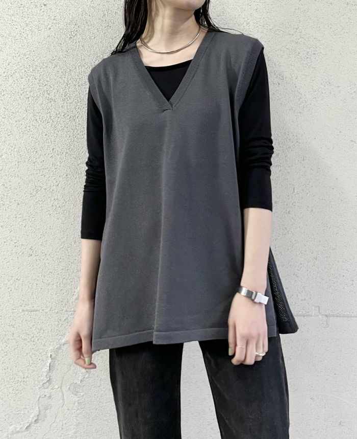 50%off】Vネックオーバーベスト(3色) | CLOCHE ONLINE SHOP