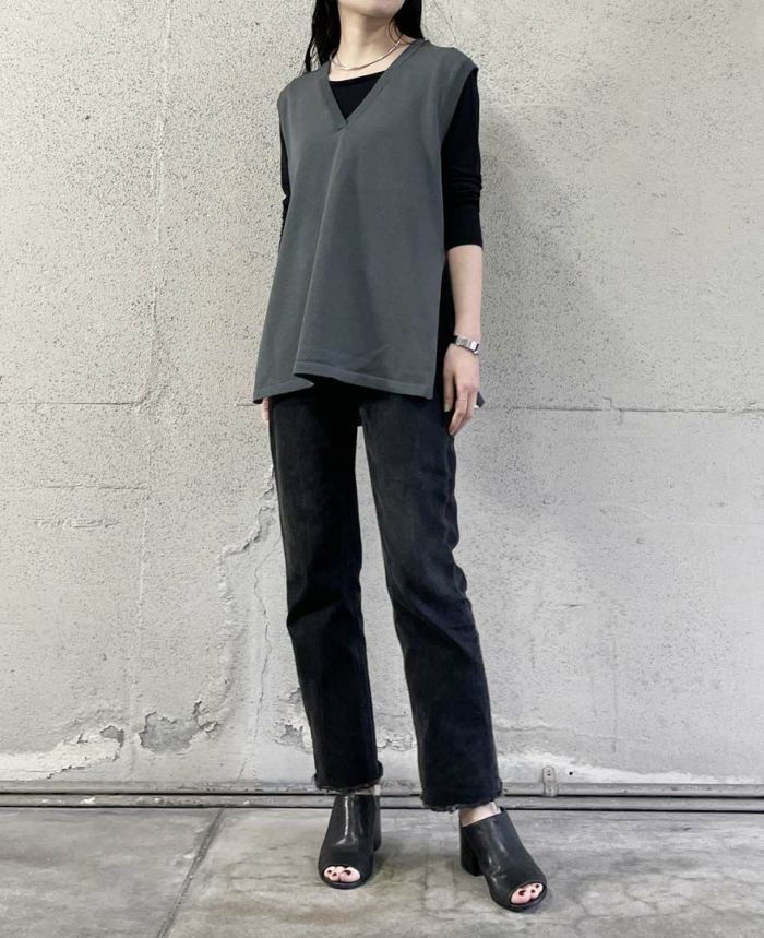 Vネックオーバーベスト(3色)