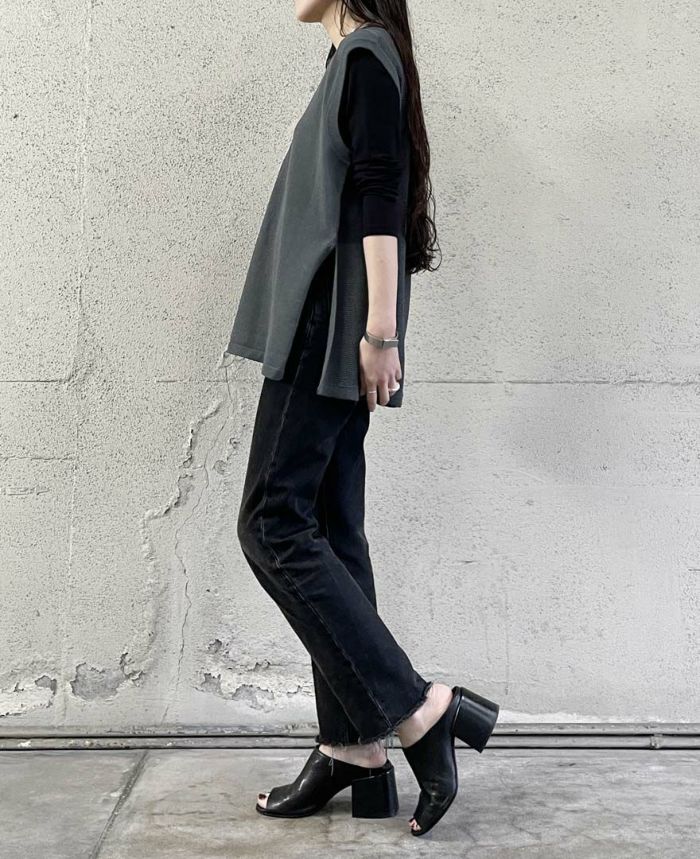 Vネックオーバーベスト(3色)