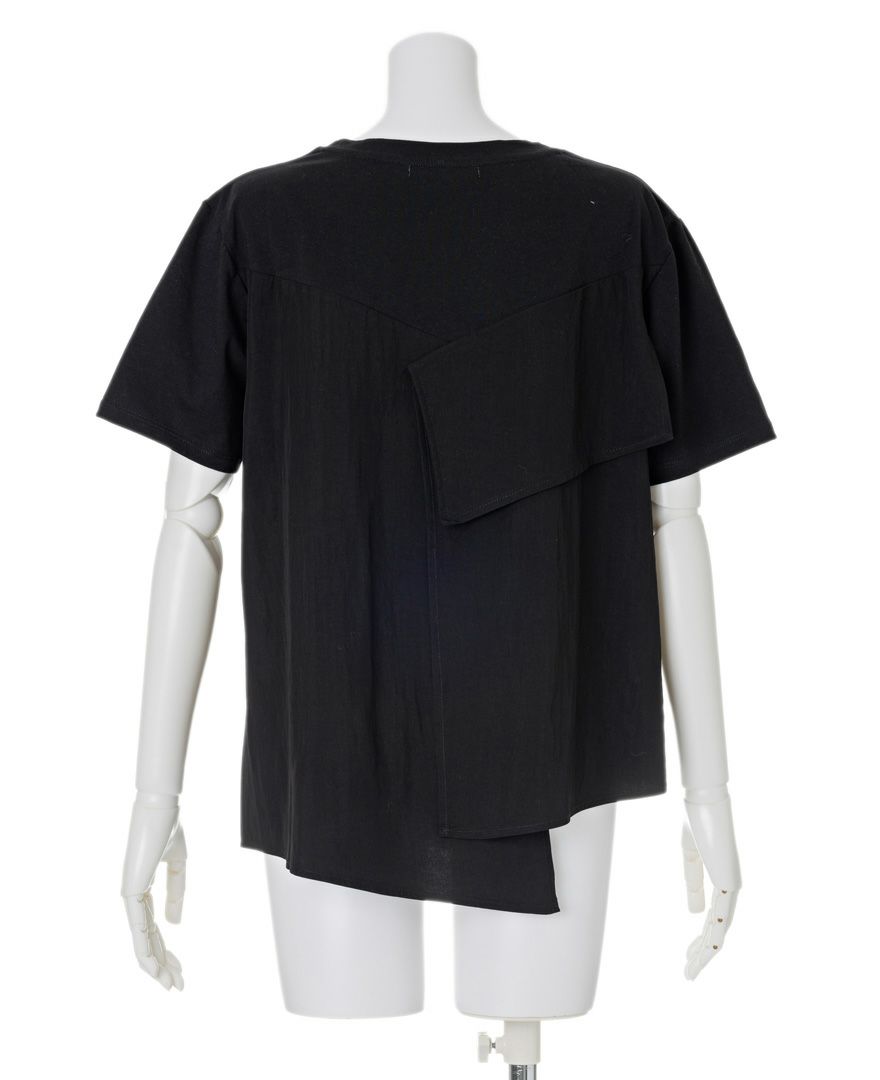 異素材アシメカットソー(2色)