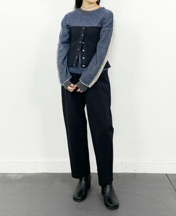 モヘヤ混メッシュ2wayプルオーバー(3色)