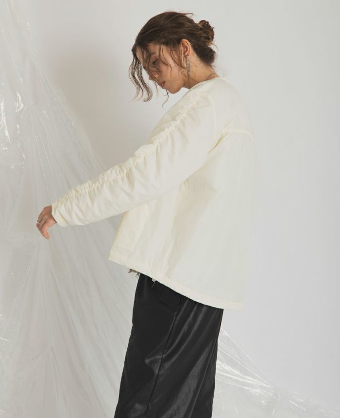 中綿シャーリングブルゾン(2色)