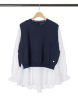 ニットベストブラウスセット | CLOCHE ONLINE SHOP