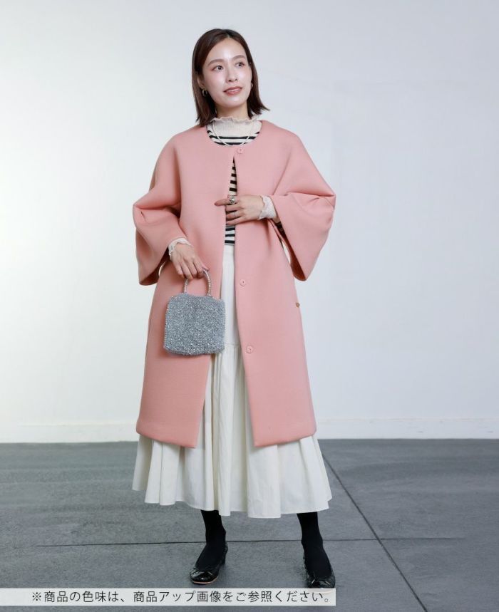 TRECODE トレコード 着心地ラクちん軽量な大人可愛いポワン袖コート