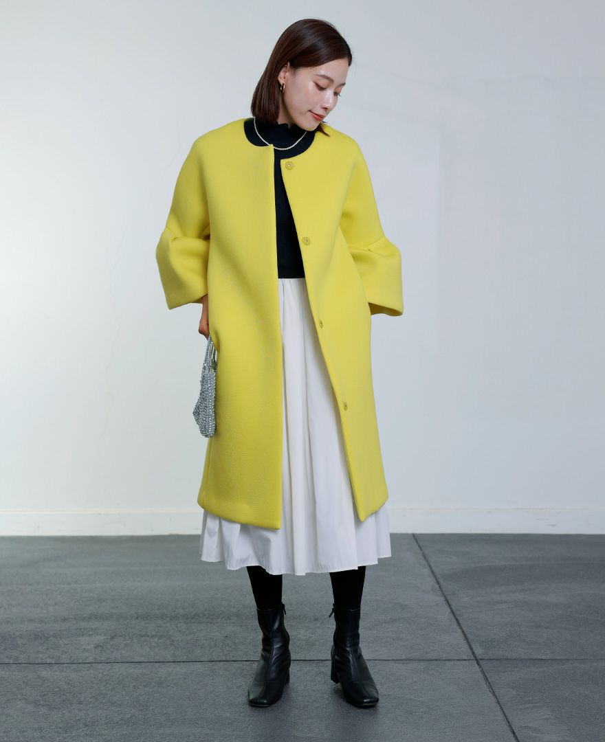 TRECODE トレコード 着心地ラクちん軽量な大人可愛いポワン袖コート