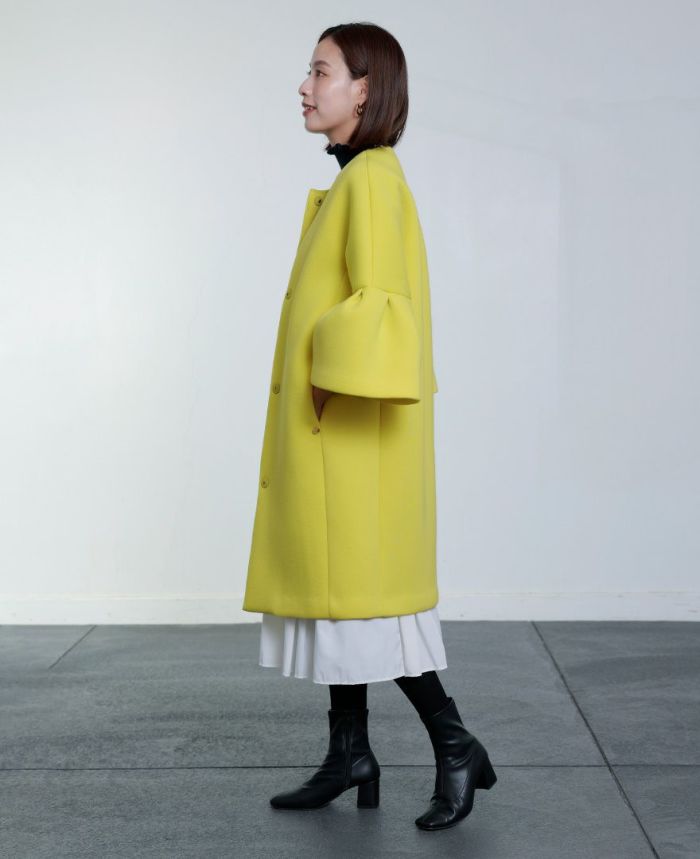 TRECODE トレコード 着心地ラクちん軽量な大人可愛いポワン袖コート