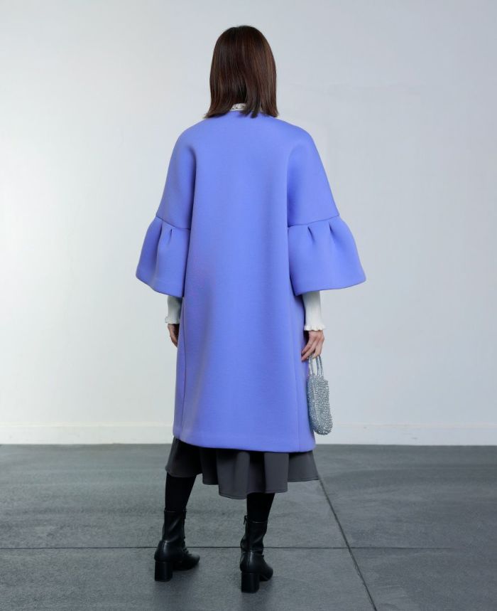 TRECODE トレコード 着心地ラクちん軽量な大人可愛いポワン袖コート