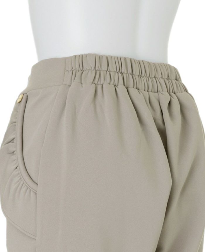 TRECODE トレコード 裏起毛であったか着心地ラクちん大人可愛い神戸・山の手ポケットフリルパンツ