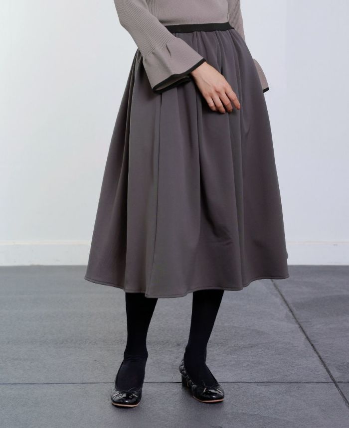 TRECODE トレコード 裏起毛であったか着心地ラクちん大人可愛い神戸・山の手裏起毛スカート