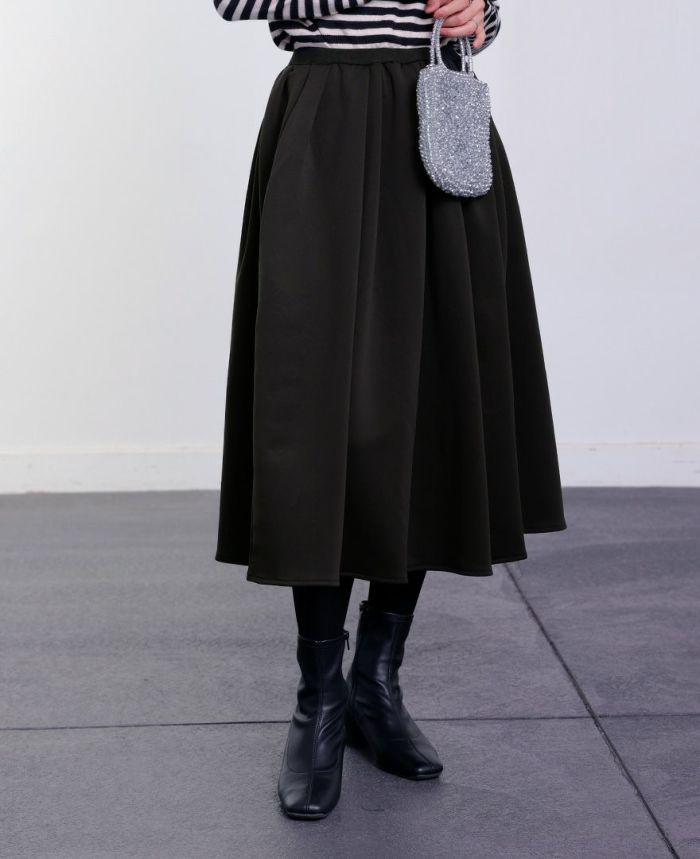 TRECODE トレコード 裏起毛であったか着心地ラクちん大人可愛い神戸・山の手裏起毛スカート