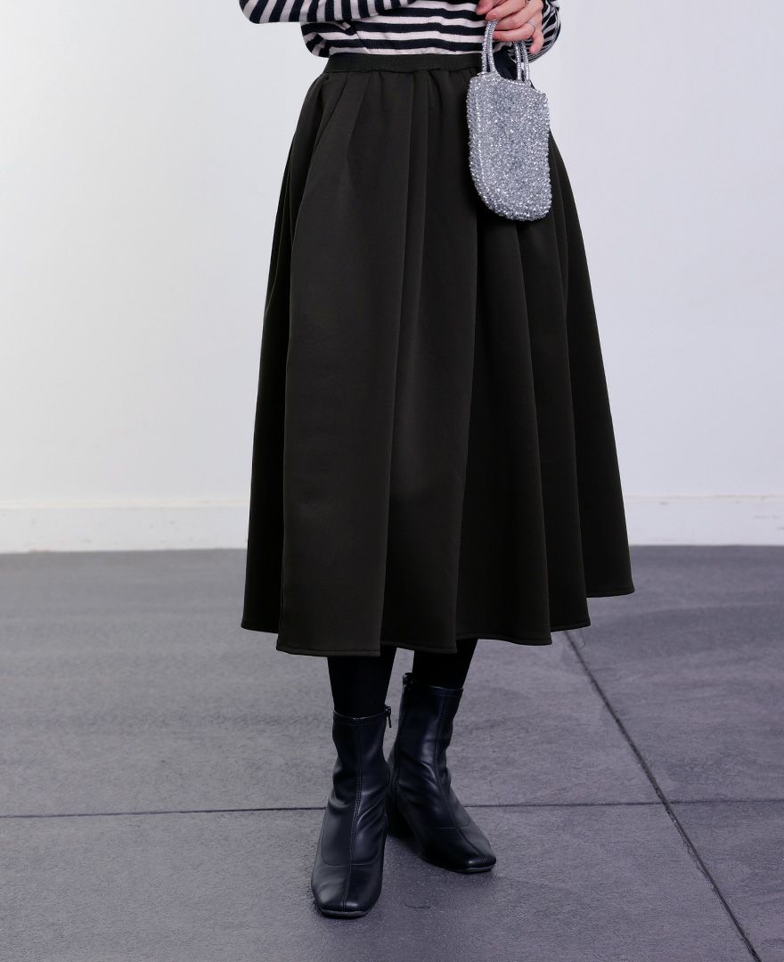 TRECODE トレコード 裏起毛であったか着心地ラクちん大人可愛い神戸・山の手裏起毛スカート