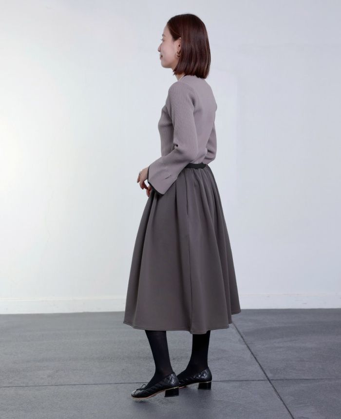 TRECODE トレコード 裏起毛であったか着心地ラクちん大人可愛い神戸・山の手裏起毛スカート