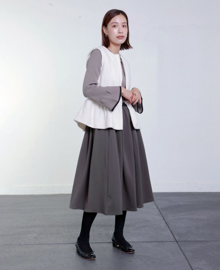 TRECODE トレコード 裏起毛であったか着心地ラクちん大人可愛い神戸・山の手裏起毛スカート