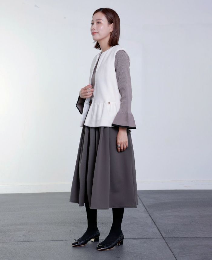 TRECODE トレコード 裏起毛であったか着心地ラクちん大人可愛い神戸・山の手裏起毛スカート