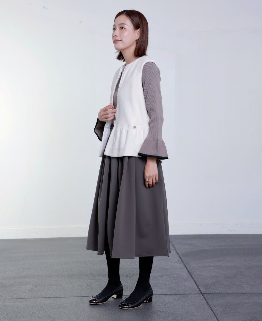 TRECODE トレコード 裏起毛であったか着心地ラクちん大人可愛い神戸・山の手裏起毛スカート