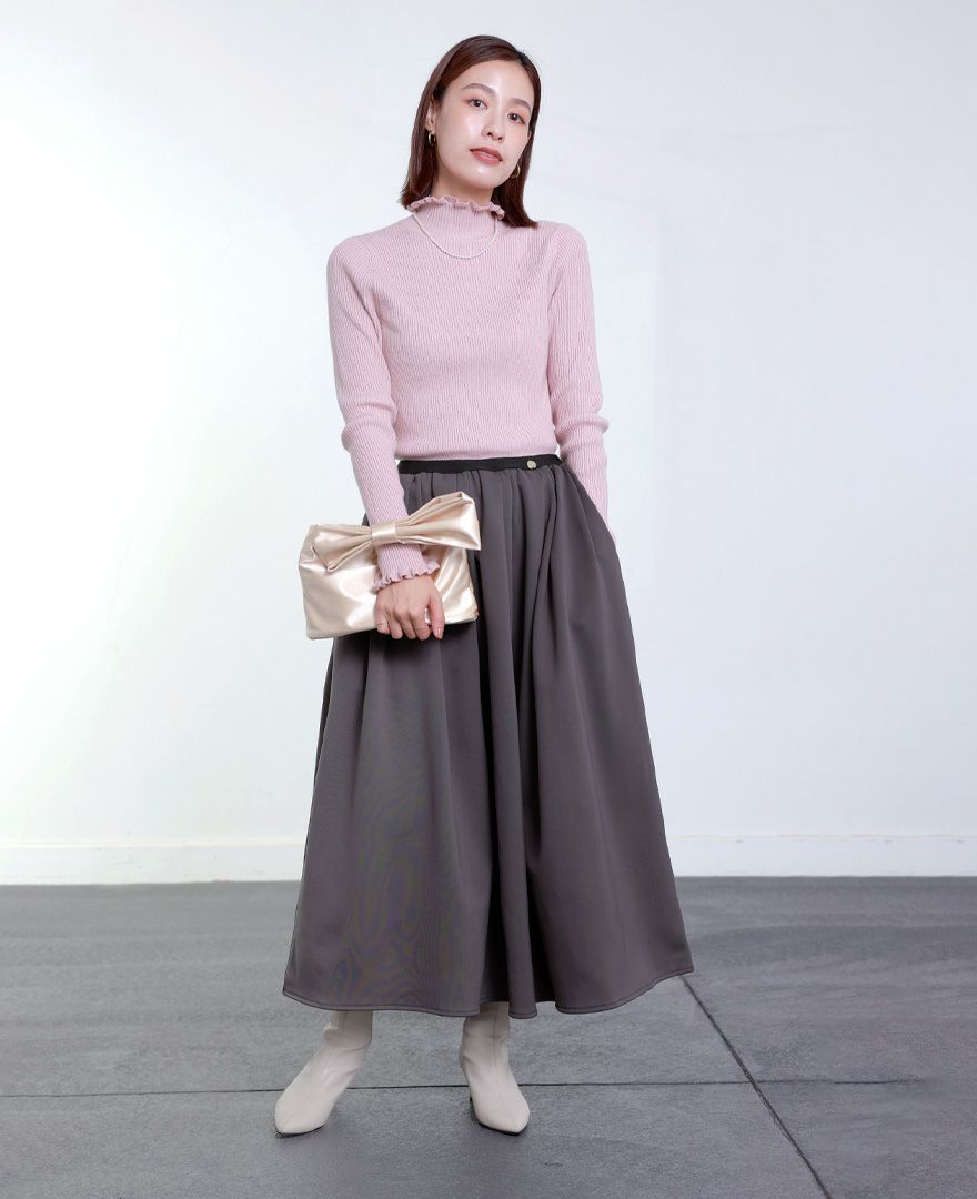 TRECODE トレコード 裏起毛であったか着心地ラクちん大人可愛い神戸・山の手裏起毛スカート