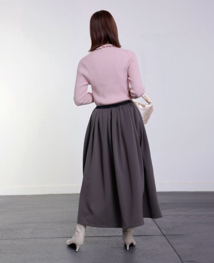 TRECODE トレコード 裏起毛であったか着心地ラクちん大人可愛い神戸・山の手裏起毛スカート