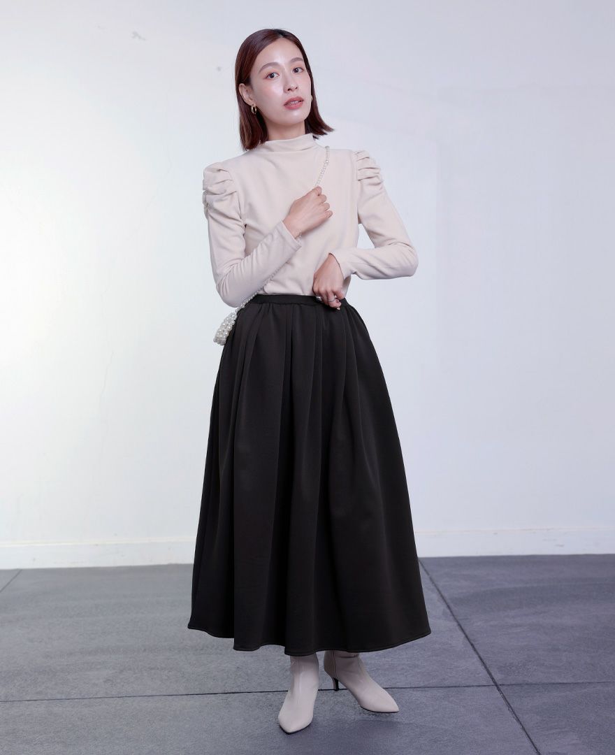 TRECODE トレコード 裏起毛であったか着心地ラクちん大人可愛い神戸・山の手裏起毛スカート